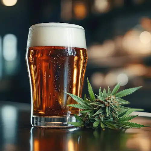 Bière au cannabis