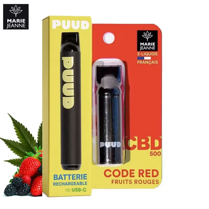 Kit Code Red 600 puffs - Puud by-Marie- Jeanne